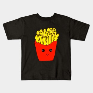 Hand drawn french fries love food Kids T-Shirt